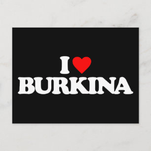 I LIEBE BURKINA POSTKARTE