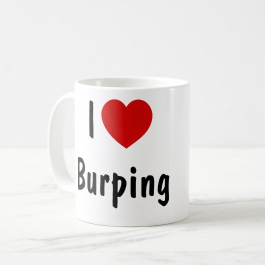 I Liebe Burning Kaffeetasse (Vorderseite Links)
