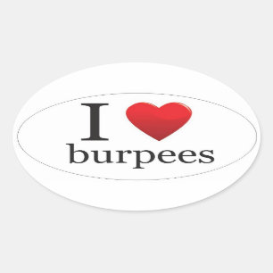 I Liebe Burpees Aufkleber