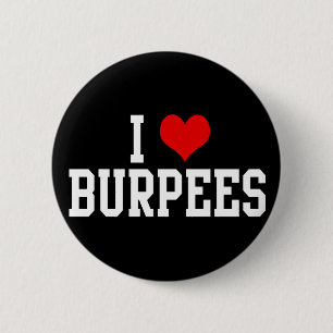 I Liebe Burpees, Fitness Button