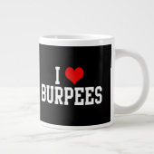 I Liebe Burpees, Fitness Jumbo-Tasse (Rechts)