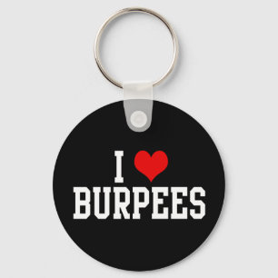 I Liebe Burpees, Fitness Schlüsselanhänger
