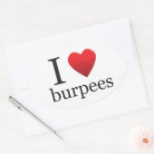 I Liebe Burpees Sticker (Umschlag)