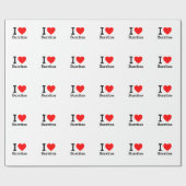 I Liebe Burritos Geschenkpapier (Flach)