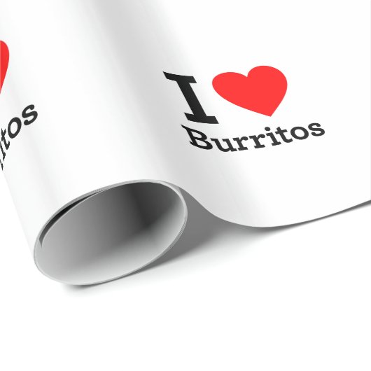 I Liebe Burritos Geschenkpapier (Rolleneckpunkt)