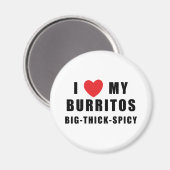 I Liebe Burritos Magnet (Vorderseite/Rückseite)