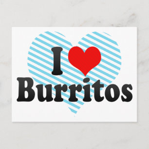 I Liebe Burritos Postkarte