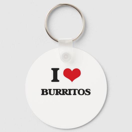 I Liebe Burritos Schlüsselanhänger (Vorderseite)