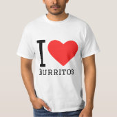 I Liebe Burritos T-Shirt (Vorderseite)