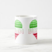 I Liebe Burundi, Burundisches Herz Kaffeetasse (Mittel)