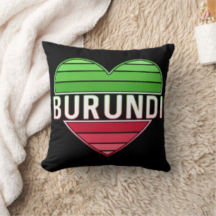 I Liebe Burundi, Burundisches Herz Kissen