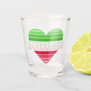 I Liebe Burundi, Burundisches Herz Schnapsglas