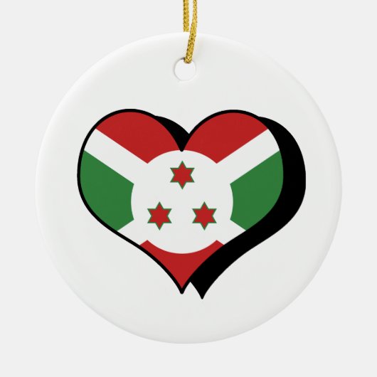 I Liebe Burundi Ornament (Vorne)