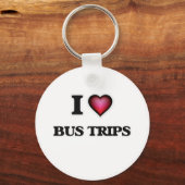 I Liebe Busfahrten Schlüsselanhänger (Vorderseite)