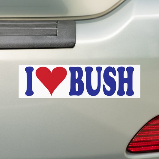 I Liebe Bush Autoaufkleber (Auf Auto)