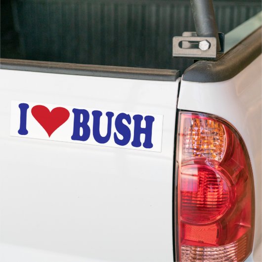 I Liebe Bush Autoaufkleber (Auf Lkw)