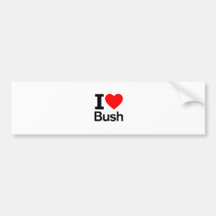 I Liebe Bush Autoaufkleber