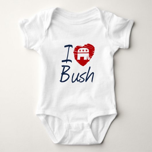 I LIEBE-BUSH-SKIZZE - .PNG BABY STRAMPLER (Vorderseite)