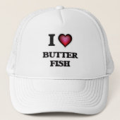 I Liebe Butter Fisch Truckerkappe (Vorderseite)
