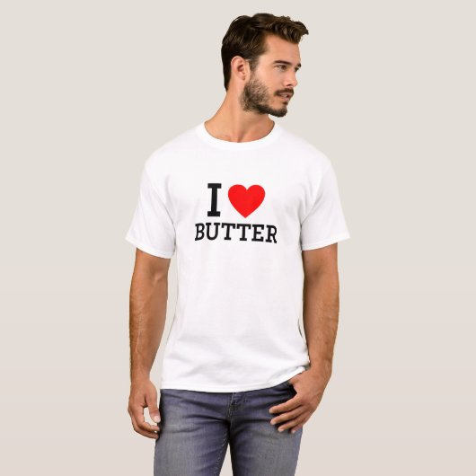I Liebe Butter T-Shirt (Vorne ganz)