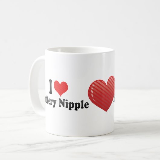 I Liebe-butterartiger Nippel Kaffeetasse (Vorderseite Links)