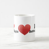 I Liebe-butterartiger Nippel Kaffeetasse (Mittel)