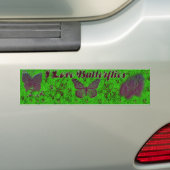I Liebe Butterflies Autoaufkleber (Auf Auto)