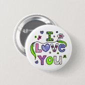 I Liebe Button (Vorne & Hinten)