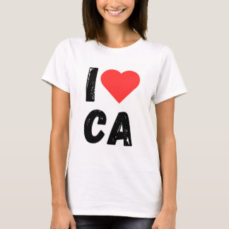 I Liebe CA - California Heart Design T-Shirt