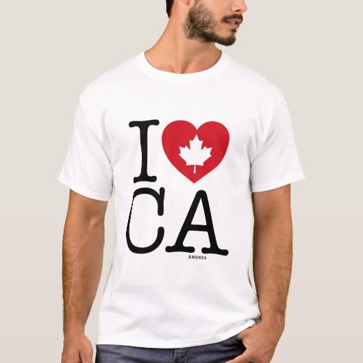 I LIEBE CA | I Liebe Kanada T - Shirt für Männer (Vorderseite)