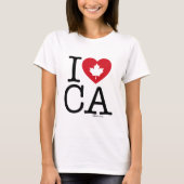 I LIEBE CA | Ich Liebe Kanada Custom Women's T - S T-Shirt (Vorderseite)