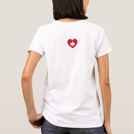 I LIEBE CA | Ich Liebe Kanada Custom Women's T - S T-Shirt (Rückseite)