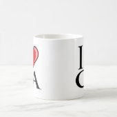 I Liebe CA - Kalifornien Kaffeetasse (Mittel)