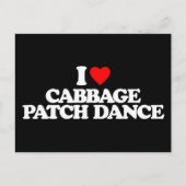 I LIEBE CABBAGE PATANCE POSTKARTE (Vorderseite)