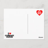 I LIEBE CABBAGE PATCH POSTKARTE (Rückseite)