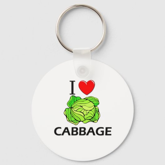 I Liebe Cabbage Schlüsselanhänger (Vorderseite)
