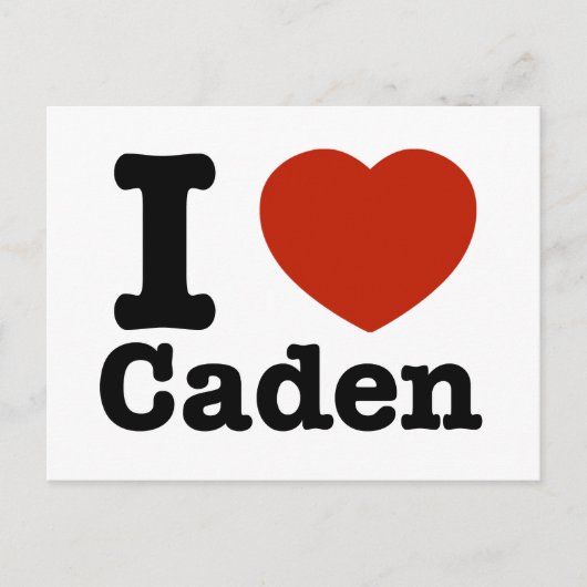 I Liebe Caden Postkarte (Vorderseite)