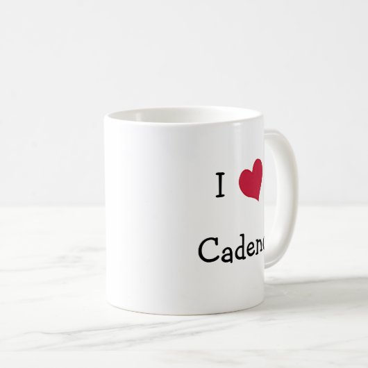 I Liebe Cadence Kaffeetasse (VorderseiteRechts)
