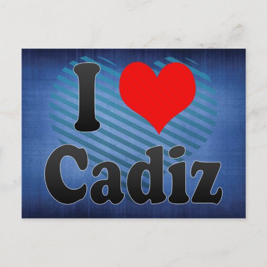 I Liebe Cadiz, Spanien Postkarte (Vorderseite)