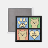 I Liebe Cairn Terriers Magnet (Vorderseite/Rückseite)