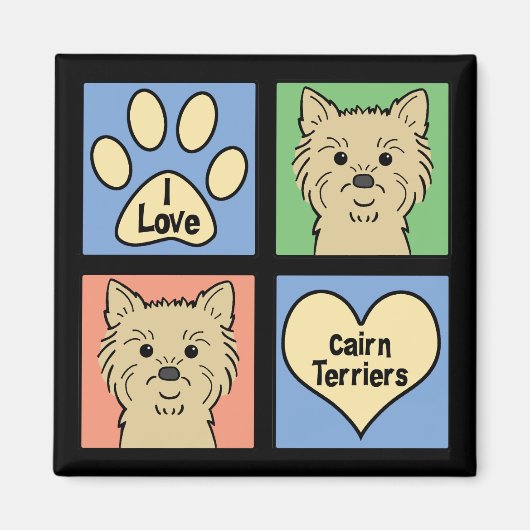 I Liebe Cairn Terriers Magnet (Vorne)