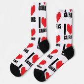 I Liebe Cairns Socken (Linkes Detail)