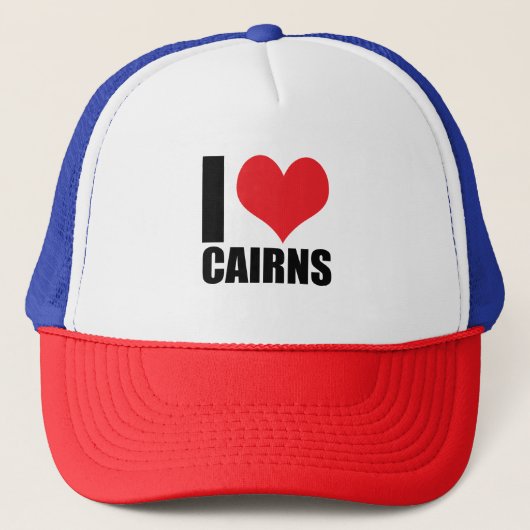 I Liebe Cairns Truckerkappe (Vorderseite)