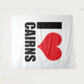I Liebe Cairns Wandteppich (Vorderseite (Horizontal))