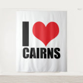 I Liebe Cairns Wandteppich (Vorderseite)