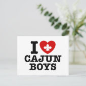 I Liebe Cajun Boys Postkarte (Stehend Vorderseite)