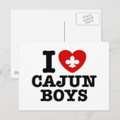 I Liebe Cajun Boys Postkarte (Vorne/Hinten)