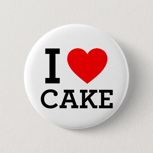 I Liebe Cake Button (Vorderseite)