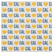 I Liebe Cal Gewebe - blau und gelb Stoff (Muster)