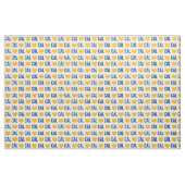 I Liebe Cal Gewebe - blau und gelb Stoff (Fat Quarter (45,7 x 55,9 cm))